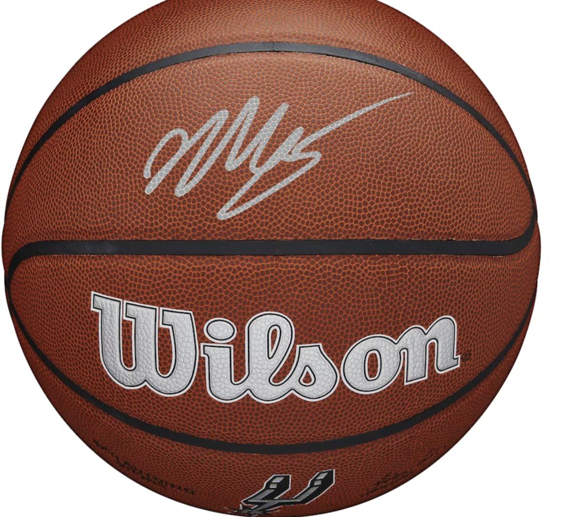 Victor Wembanyama Spurs Authentic Autographed Wilson 2023 NBA Draft Basketball - $549.99