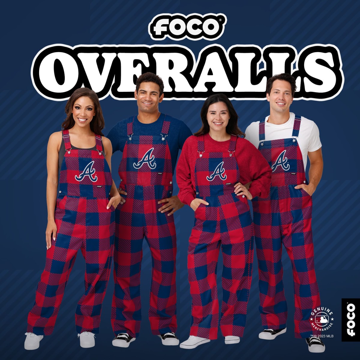 Braves overalls from FOCO