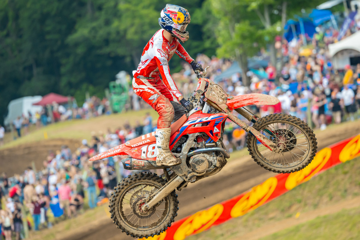 Jett Lawrence has been perfect thus far in the Motocross season. He looks to extend his winning streak this weekend at Buchanan, Michigan. Photo courtesy Align Media.