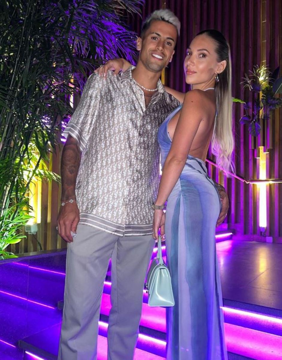 Joao Cancelo and girlfriend Daniela Machado pictured in the summer of 2023