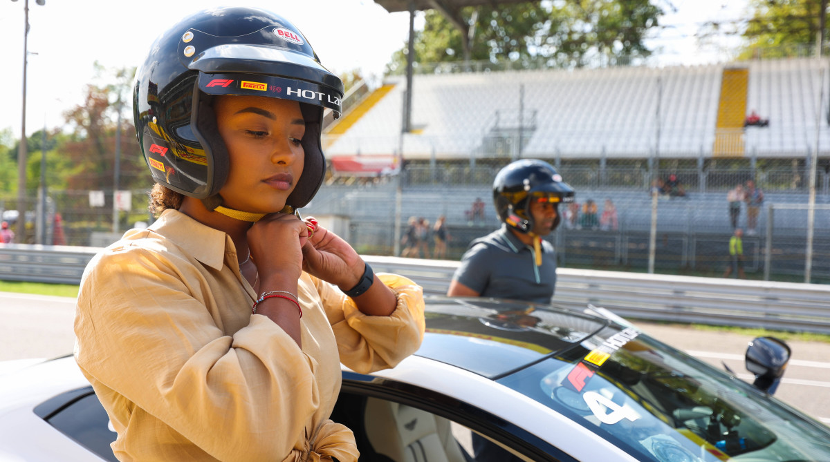 Naomi Schiff during the Italian GP.