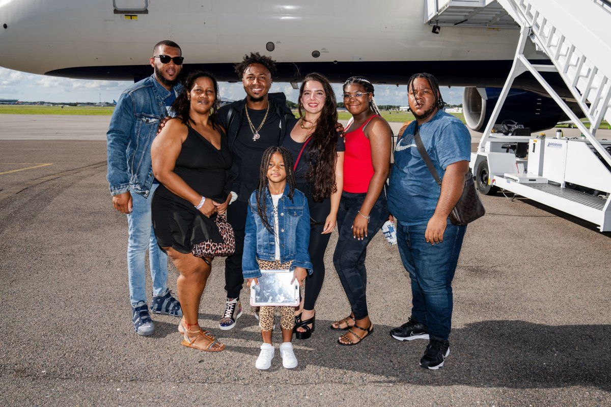 Ozzie Albies and extended family