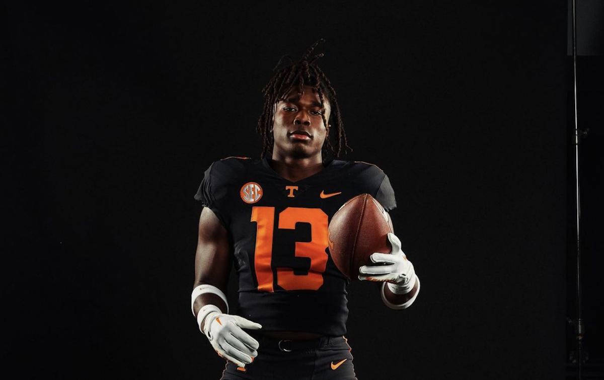 Tennessee Volunteers LB Edwin Spillman during his official visit to Tennessee. (Photo courtesy of Edwin Spillman)