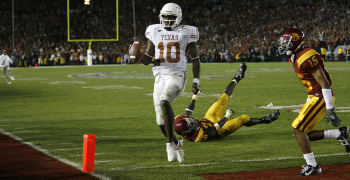 Vince Young scored the most famous TD in college football history when he ran for the game-winner against USC in the national championship at the Rose Bowl.