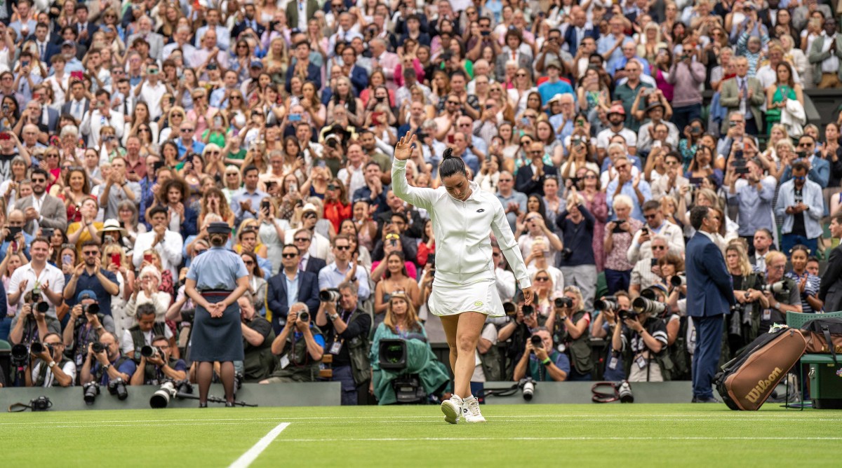 Ons Jabeur after the Wimbledon final