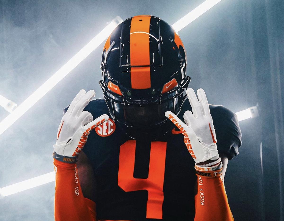 2024 5-star WR Mike Matthews during an official visit to Tennessee. (Photo courtesy of Mike Matthews)