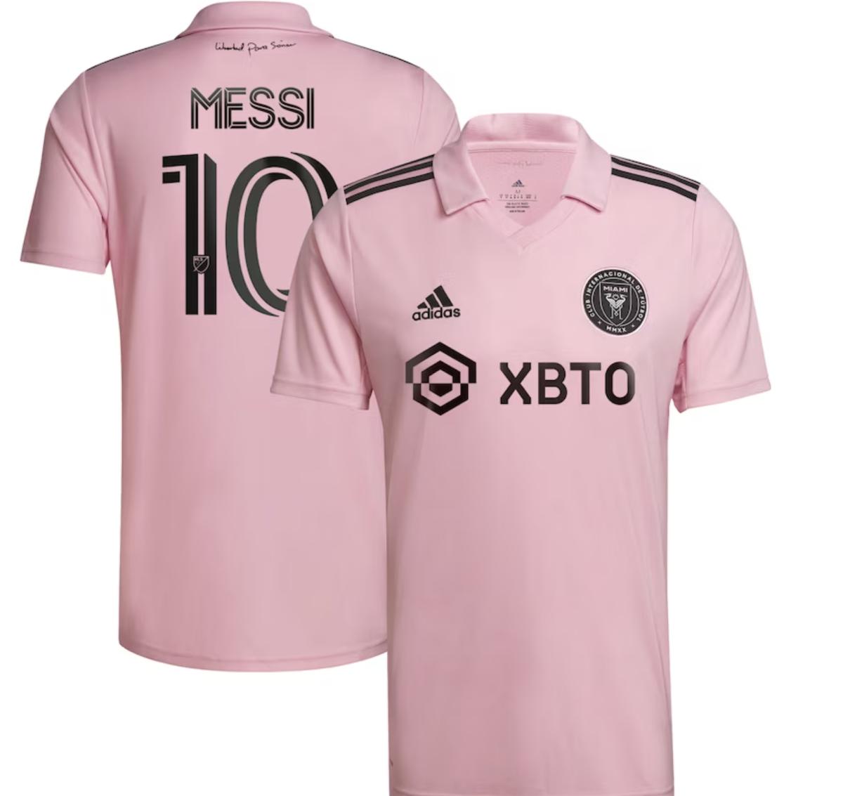 Men's Inter Miami CF Lionel Messi Adidas Pink 2023 The Heart Beat Kit Replica Jersey - $124.99