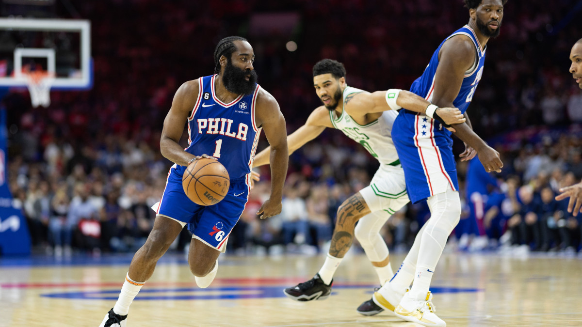 Philadelphia 76ers guard James Harden.