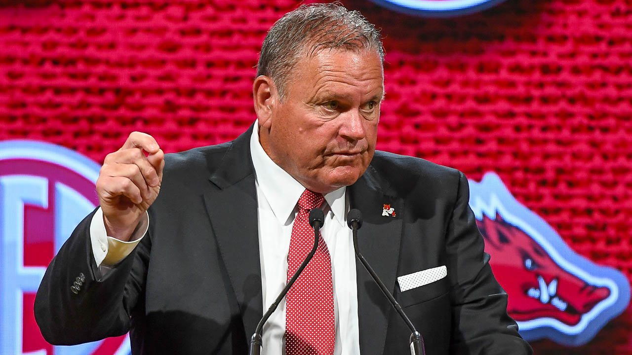 Hogs’ Sam Pittman on Drinking Hamm’s Beer - Sports Illustrated All Hogs