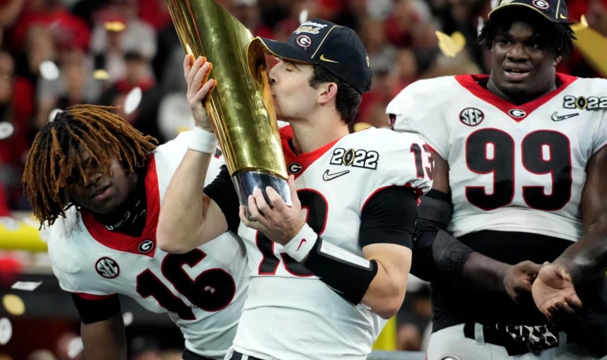 Georgia defeated Alabama 33-18 in the 2022 College Football Playoff National Championship Game to win the program's first national title in 41 years.