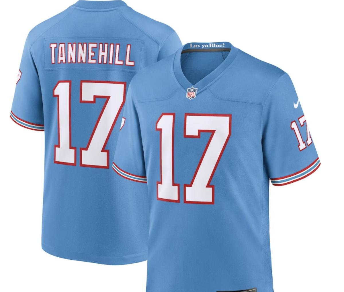 Ryan Tannehill Tennessee Titans Nike Oilers Throwback Alternate Game Player Jersey - $129.99