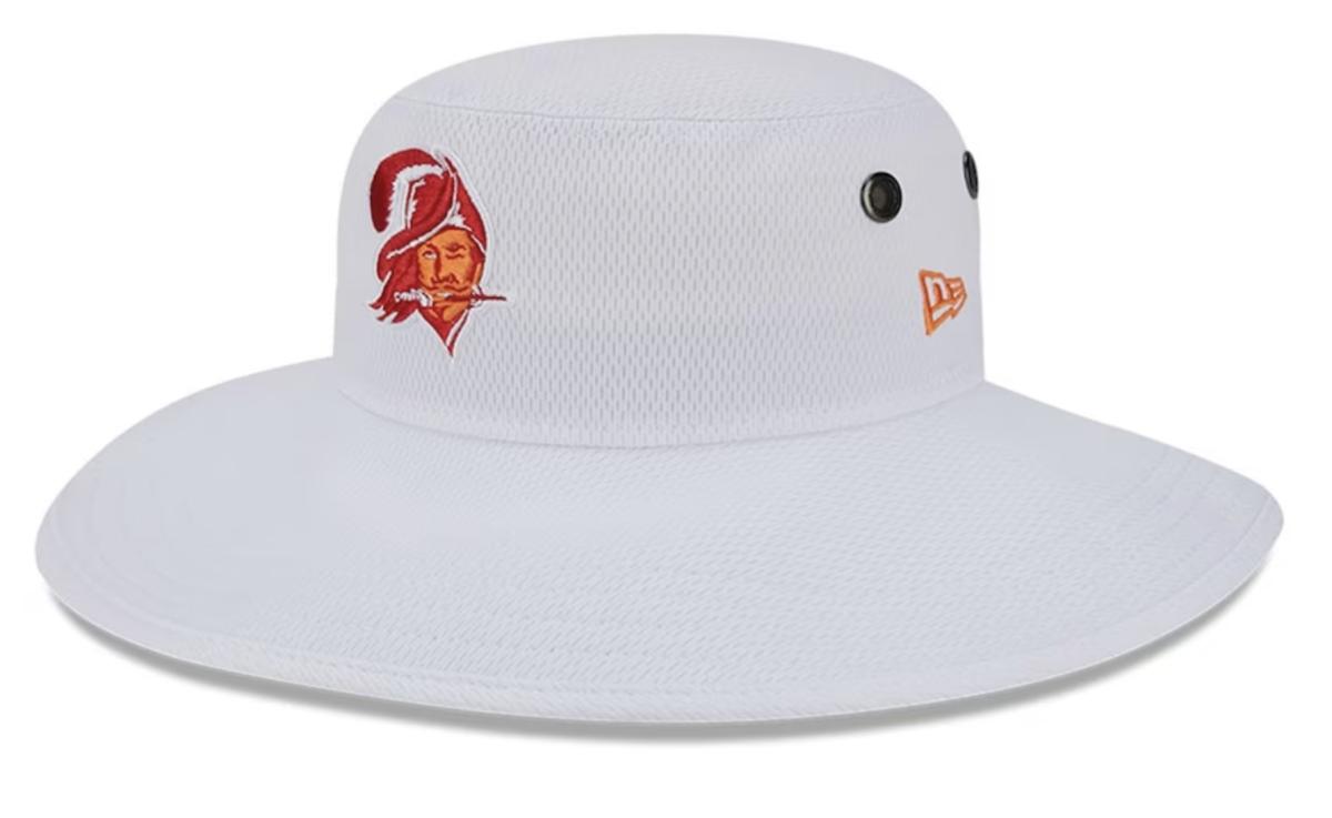 Tampa Bay Buccaneers New Era 2023 NFL Training Camp Panama Bucket Hat - White