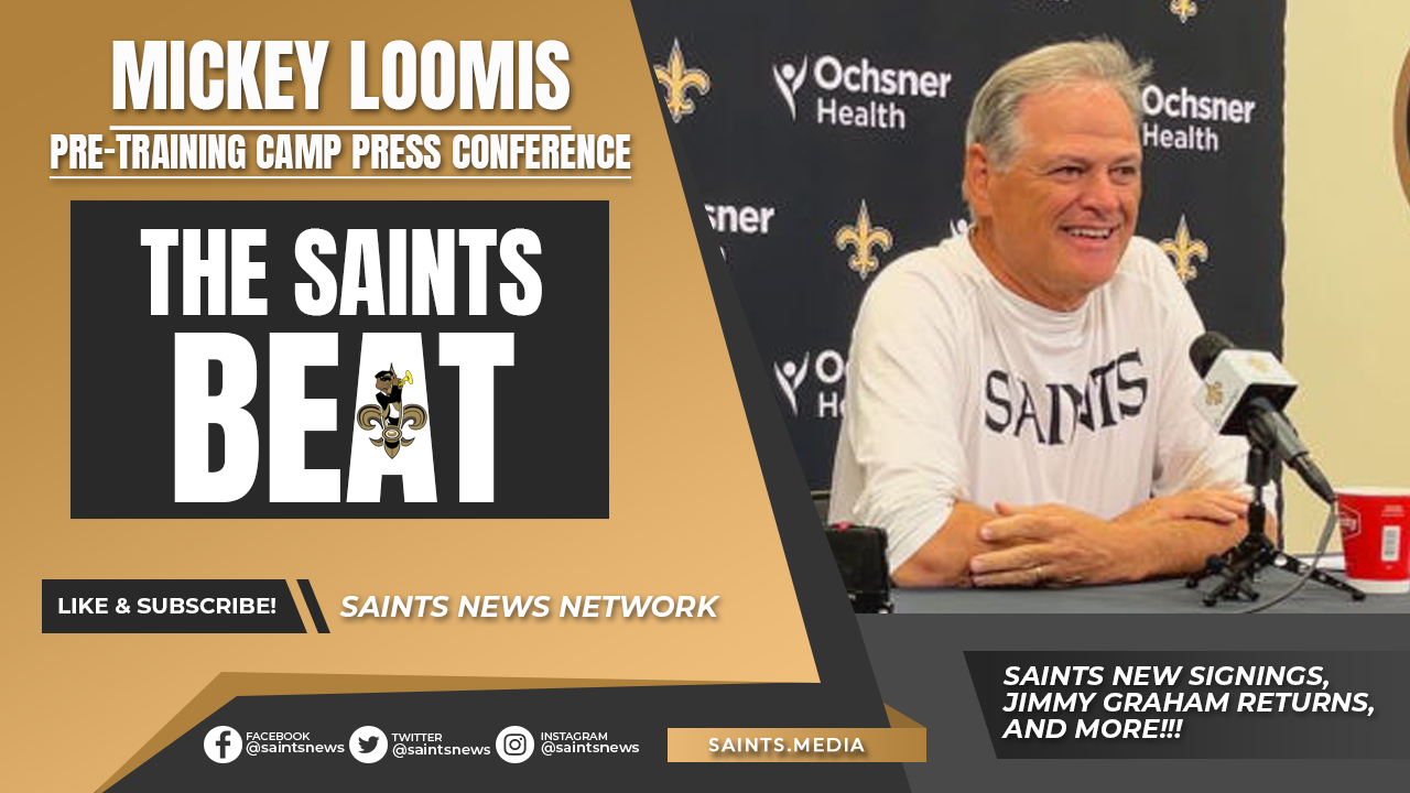 Mickey Loomis' Pre-Training Camp Saints Press Conference - Sports