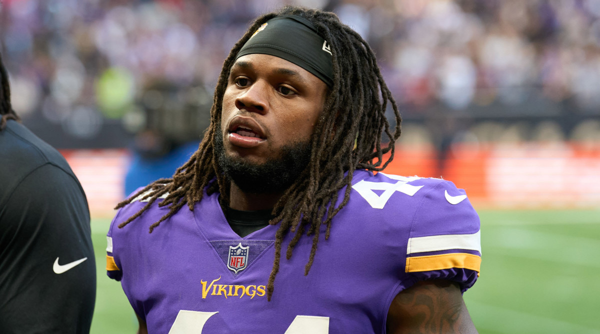 Vikings safety Josh Metellus during the NFL International Series game at Tottenham Hotspur Stadium.