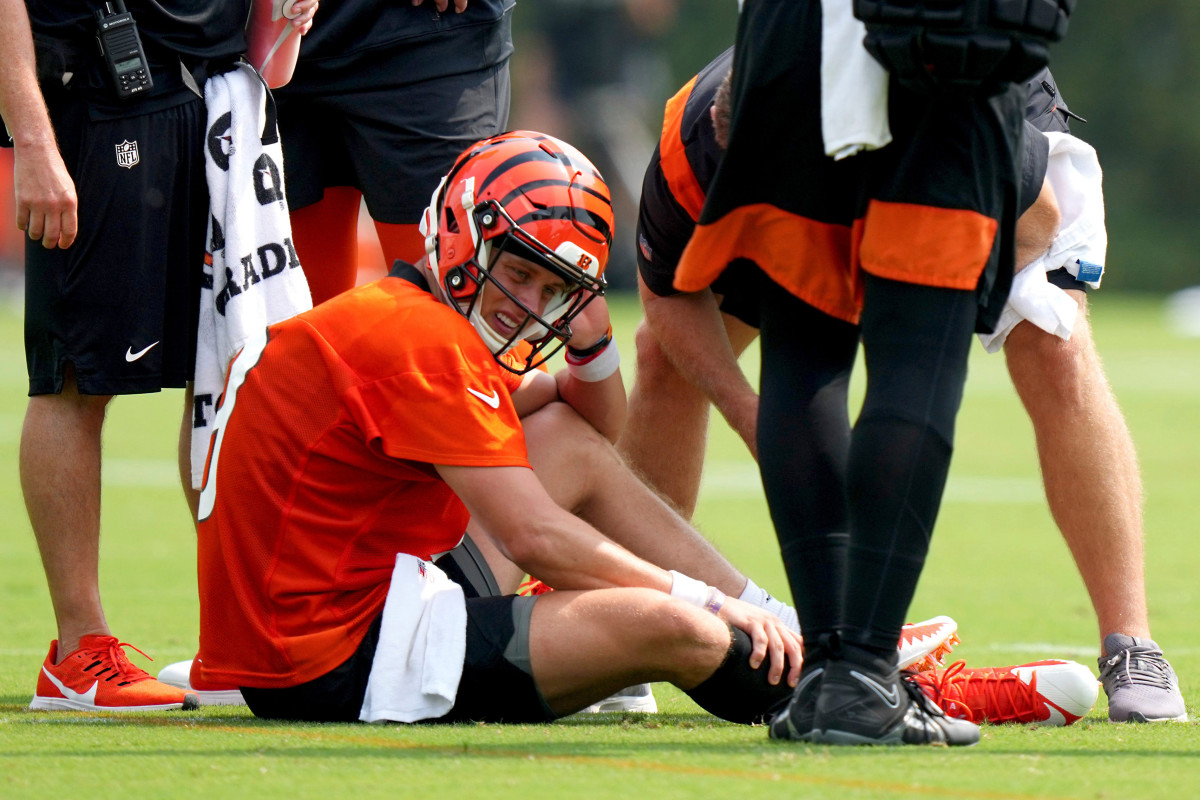 Bengals quarterback Joe Burrow will be out for "several weeks" with a calf strain, coach Zac Taylor said Friday afternoon.
