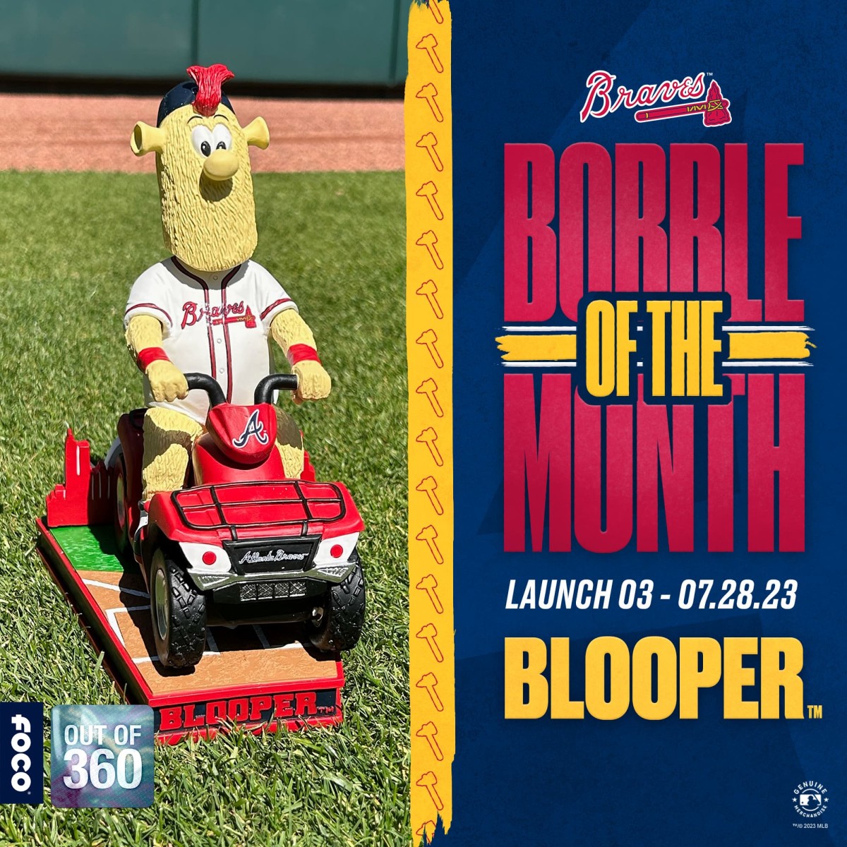FOCO's "Bobble of the Month" for the Atlanta Braves is none other than