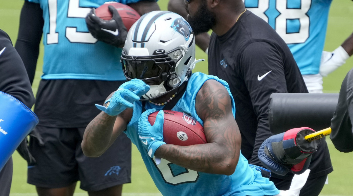 Carolina Panthers running back Miles Sanders