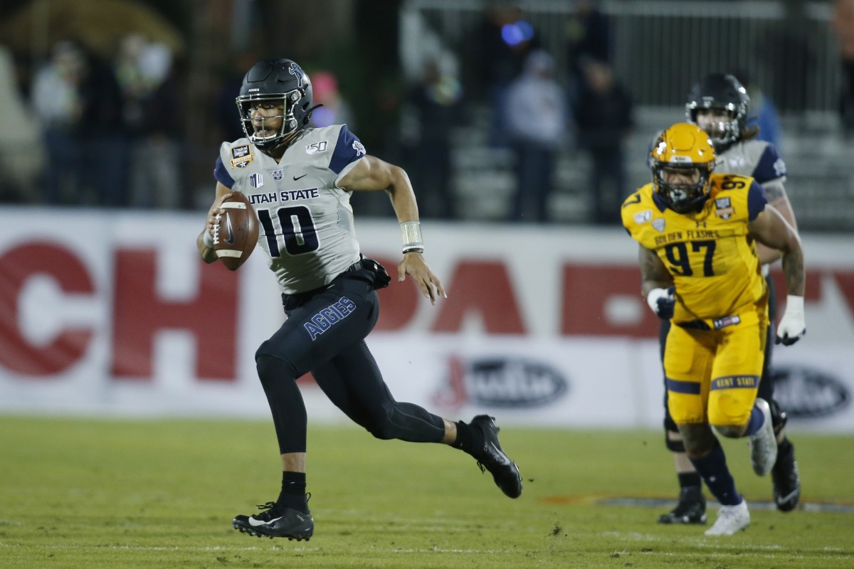 Jordan Love was drafted in the first round by the Packers out of Utah State.