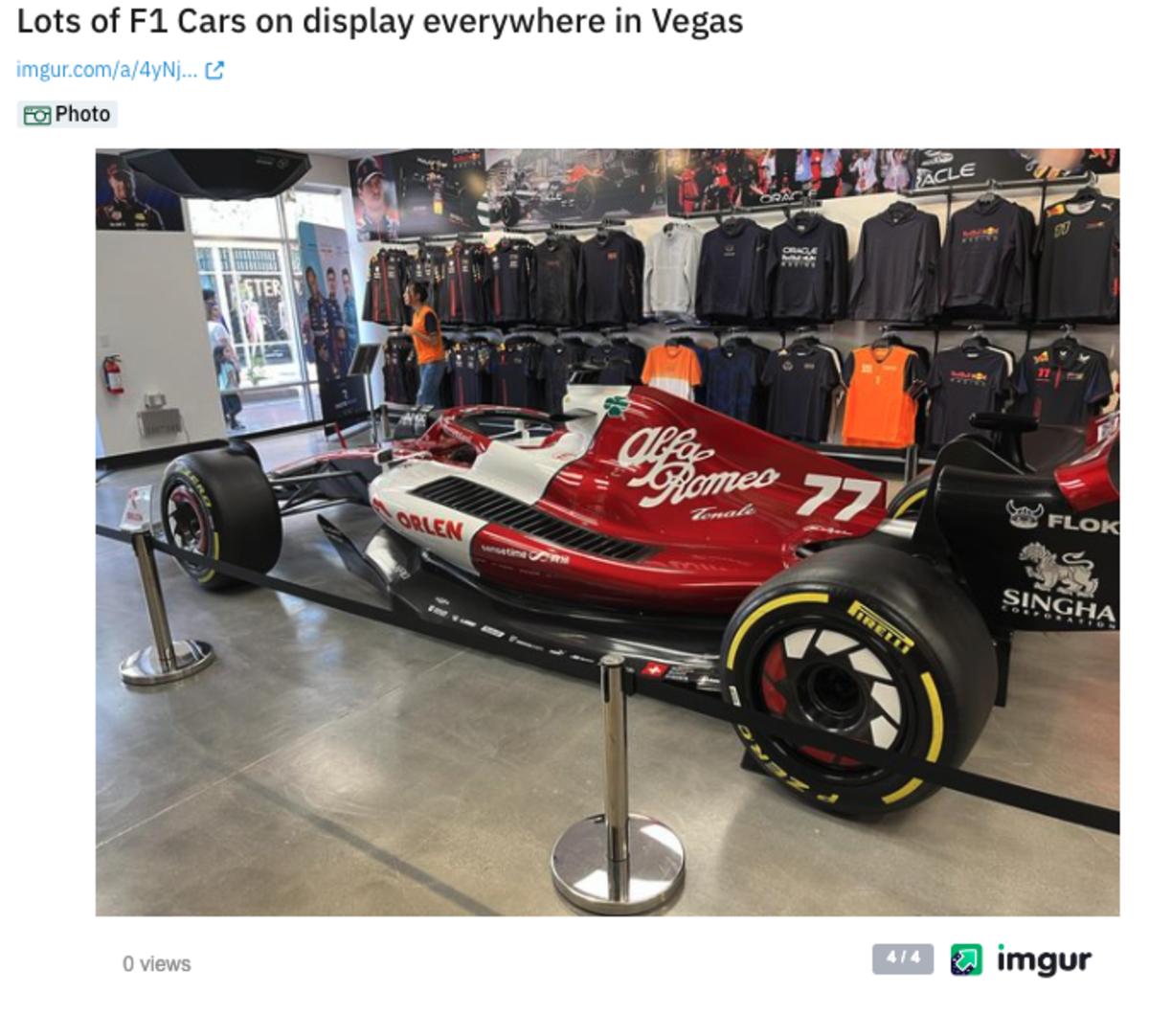 Las Vegas F1 pop-up shop opens at at The Venetiann the Strip, Formula 1, Sports