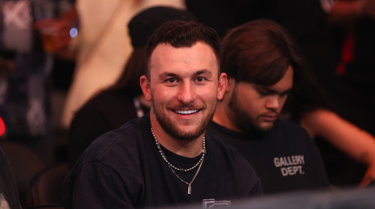Johnny Manziel at the Jake Paul fight.