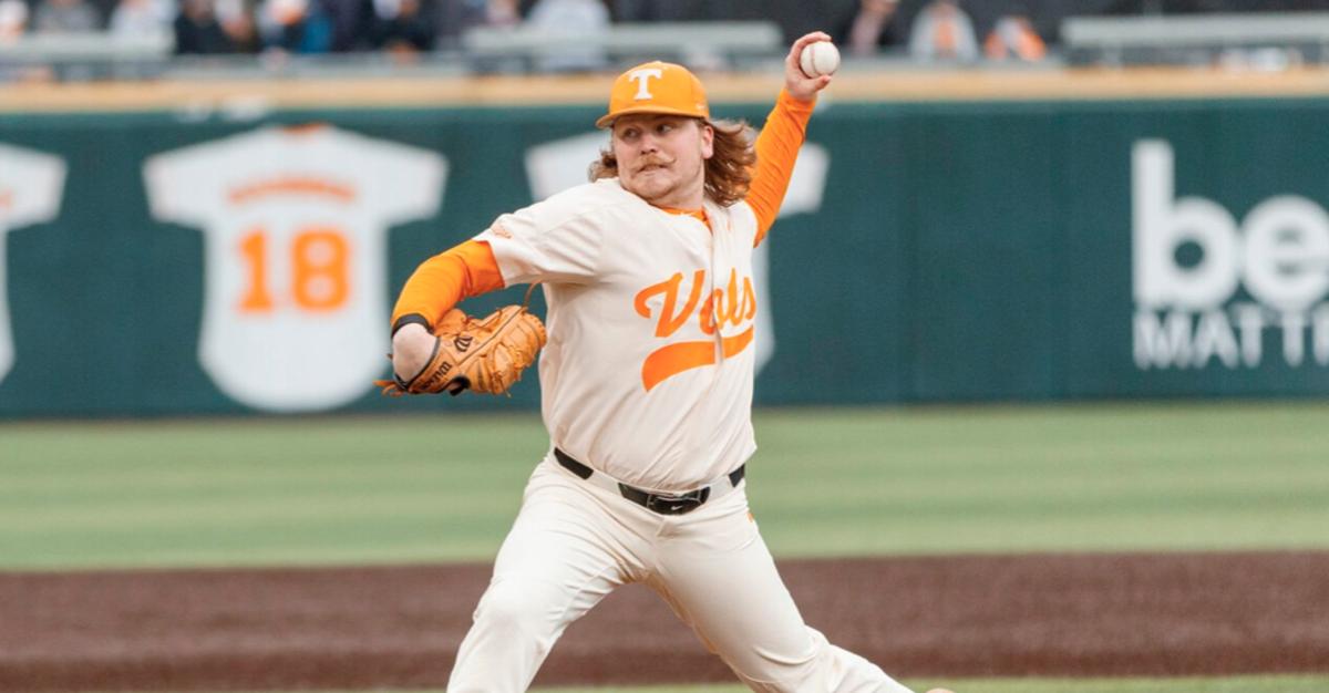 Tennessee P Kirby Connell (Photo by Ian Cox of Tennessee Athletics)