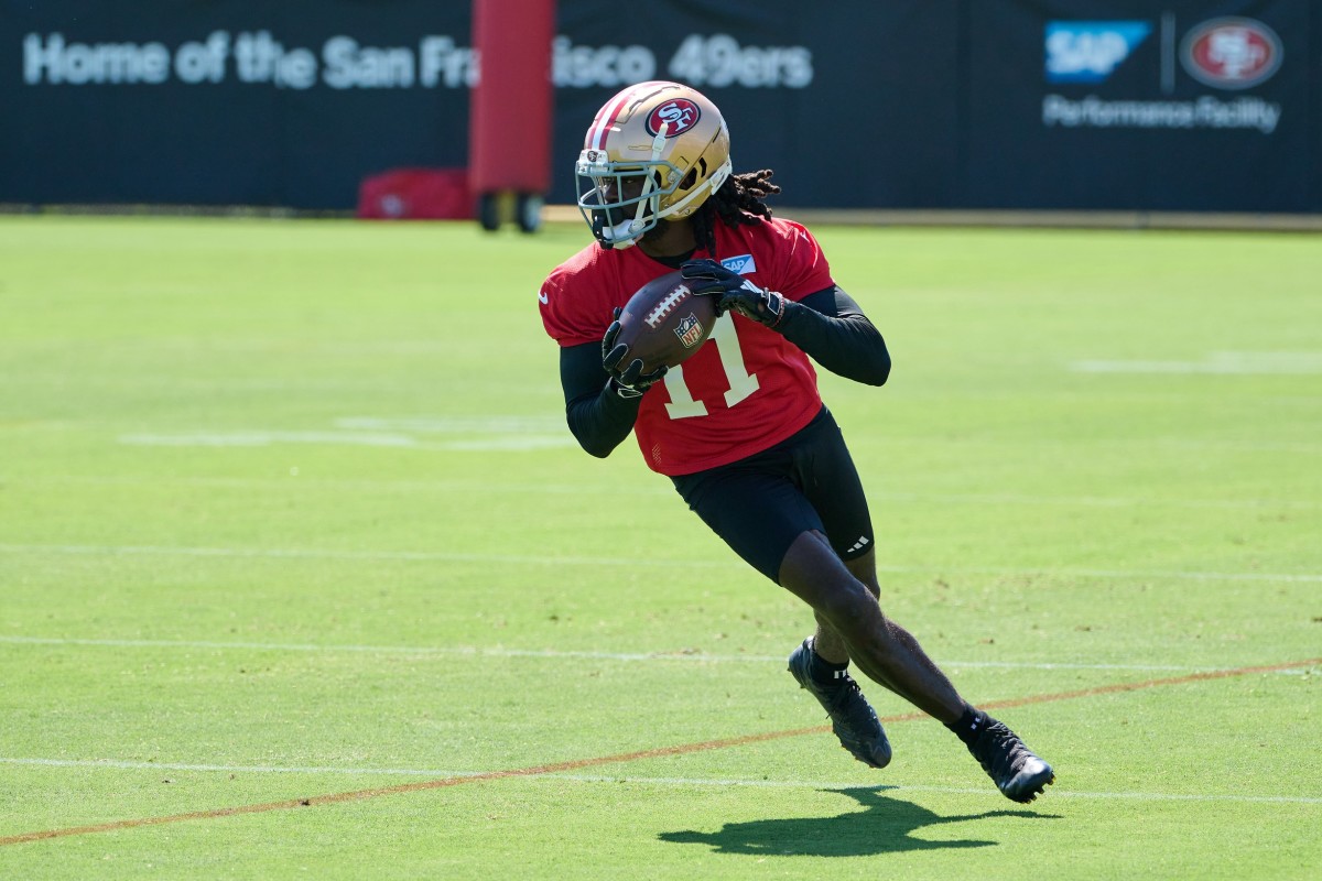 49ers receiver Brandon Aiyuk is having another impressive training camp.
