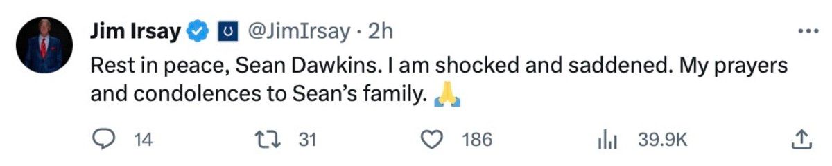 Jim Irsay's tweet