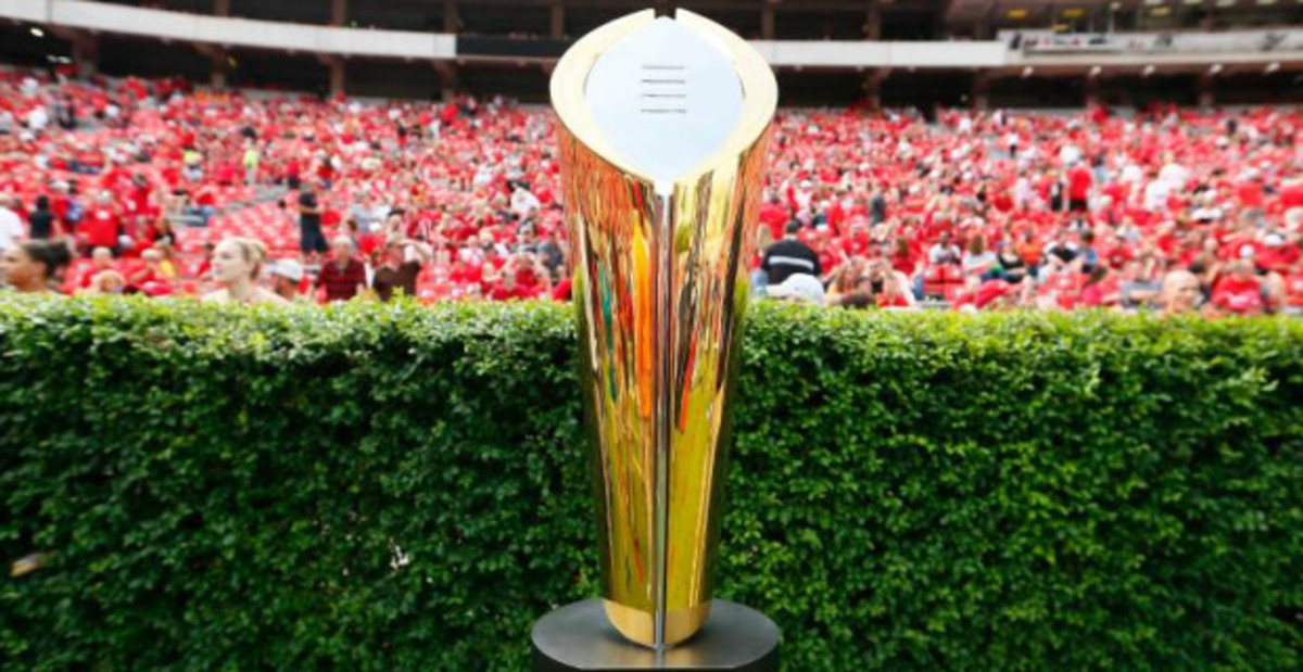 The official trophy of the College Football Playoff National Championship.