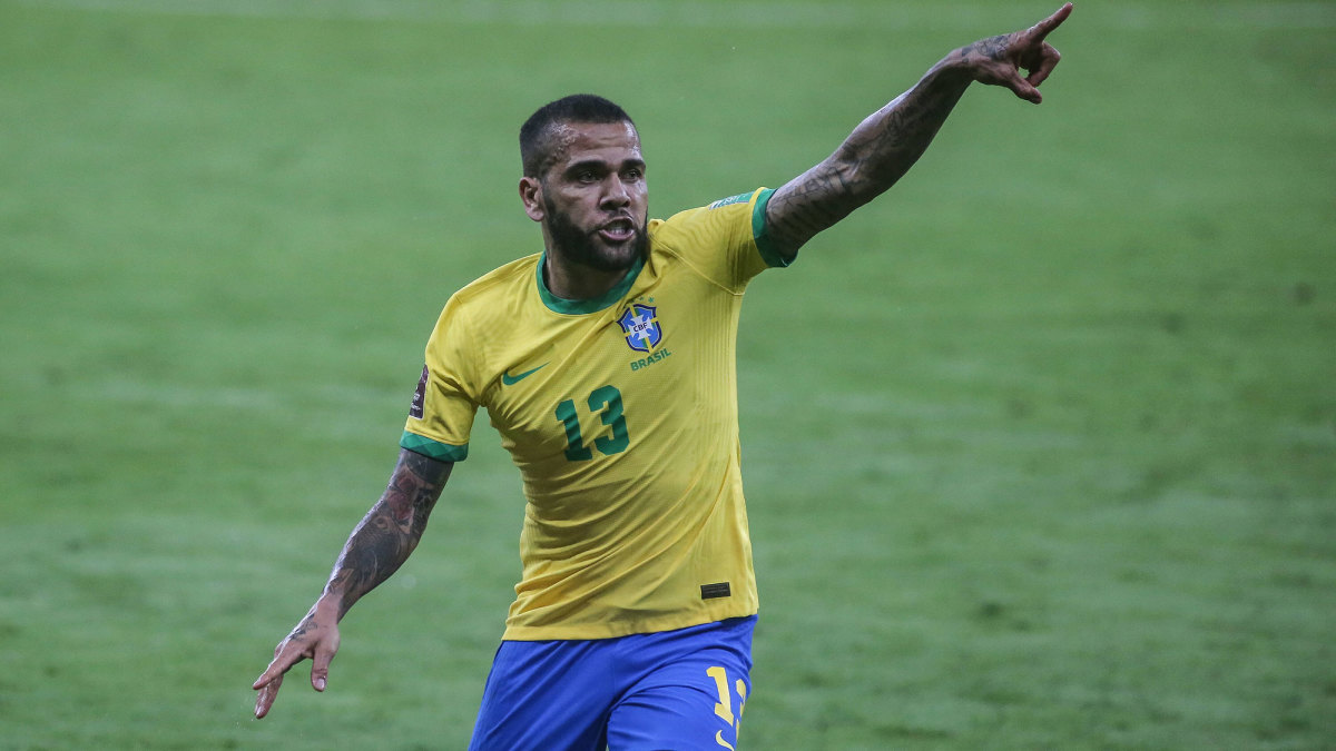 Dani Alves is hoping to make Brazil’s World Cup squad