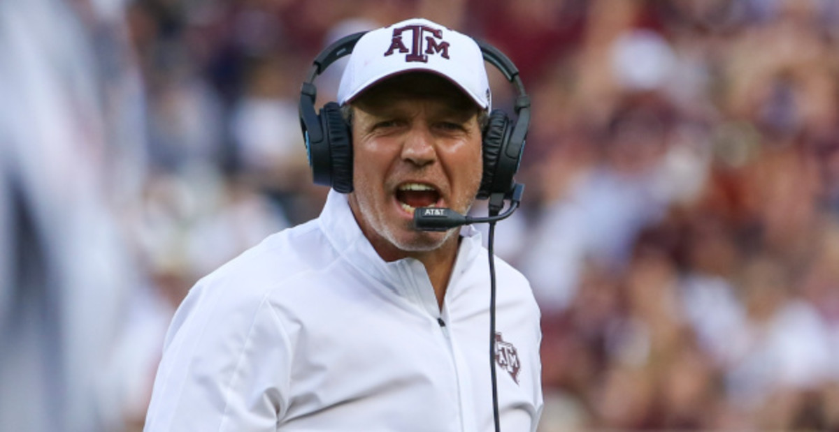 Texas A&M Aggies football coach Jimbo Fisher