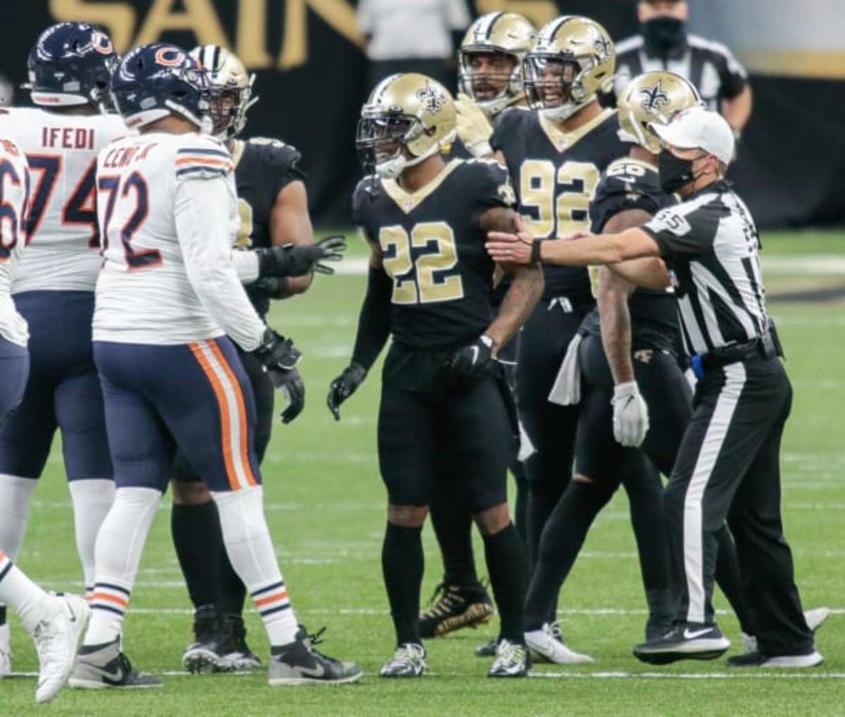 New Orleans Saints defensive back Chauncey Gardner-Johnson (22). Credit: Sports Illustrated 