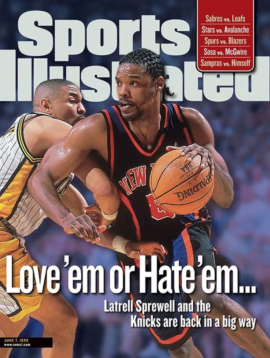 Latrell Sprewell on the cover of Sports Illustrated in 1999