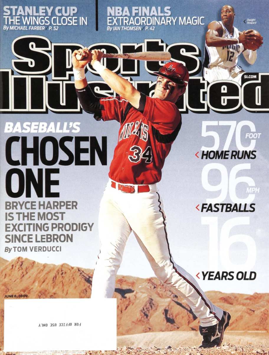 Bryce Harper on the cover of Sports Illustrated in 2009