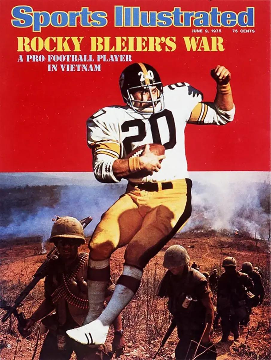 Rocky Bleier on the cover of Sports Illustrated in 1975
