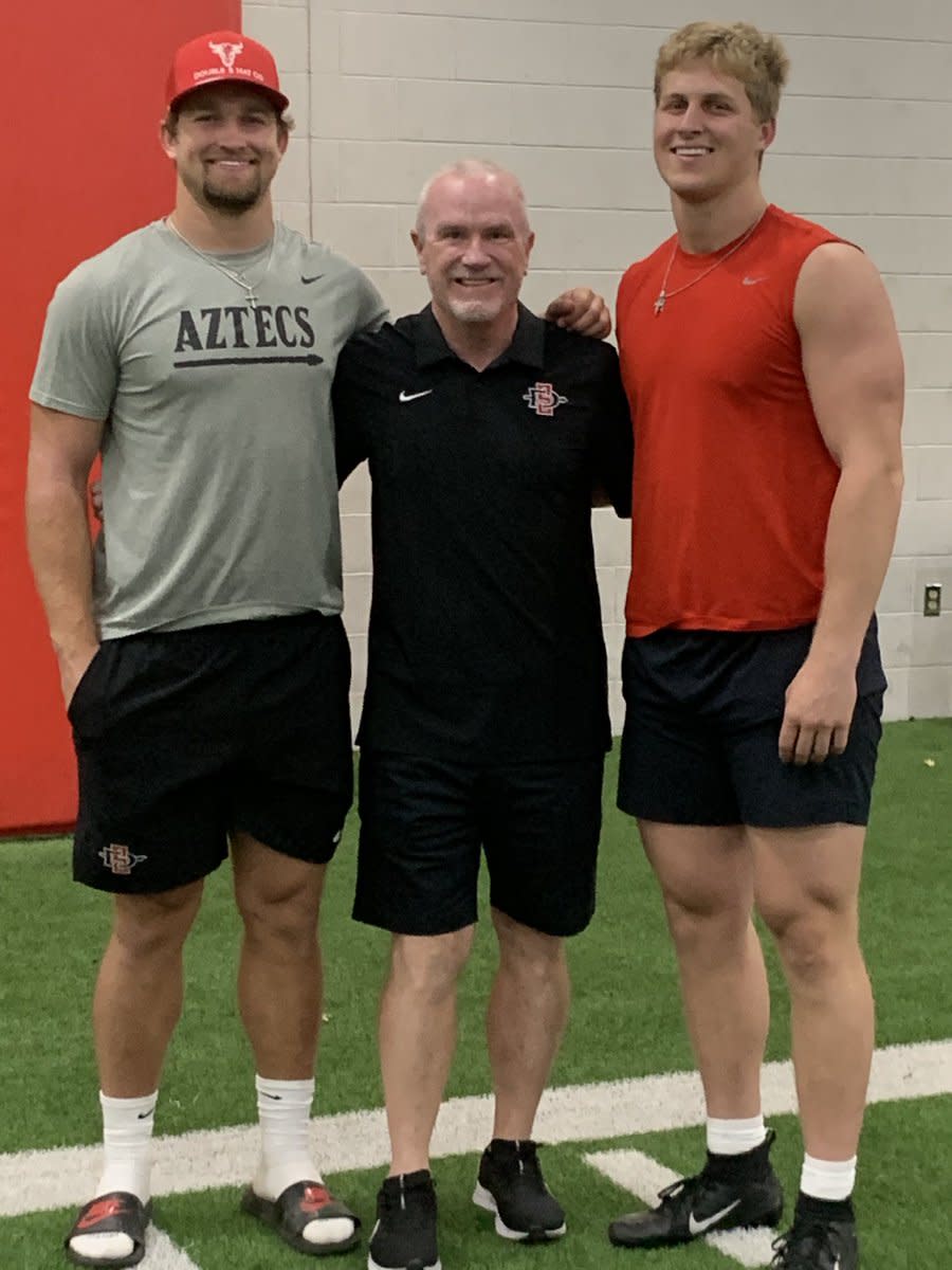 Brothers Caden and Cooper McDonald have been reunited as linebackers at San Diego State.