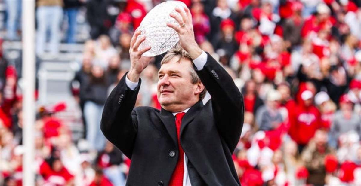 Georgia football coach Kirby Smart after winning the College Football Playoff national championship.