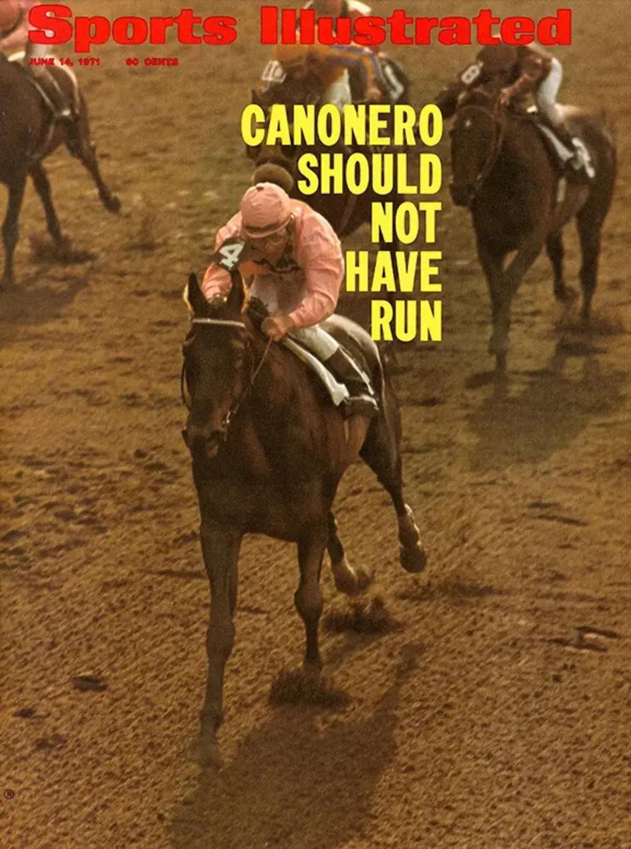 Thoroughbred Cañonero on the cover of Sports Illustrated in 1971