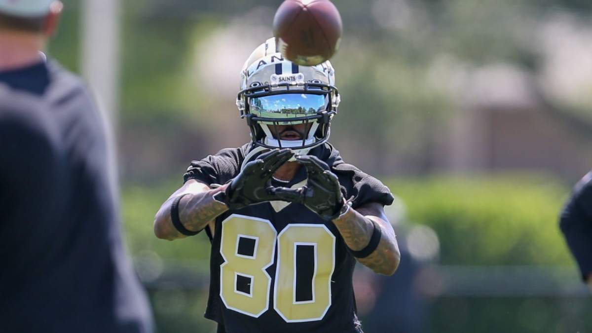 Saints WR Jarvis Landry at the team’s training facility. Credit: USA TODAY 