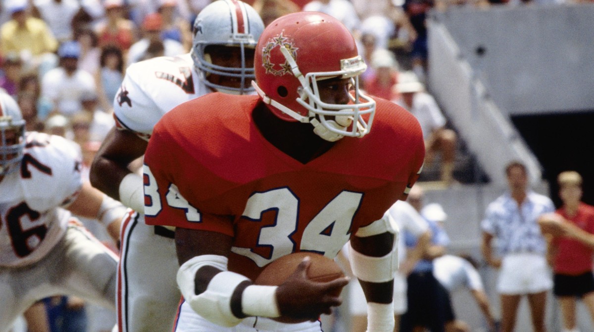 Herschel Walker playing for the USFL’s New Jersey Generals.