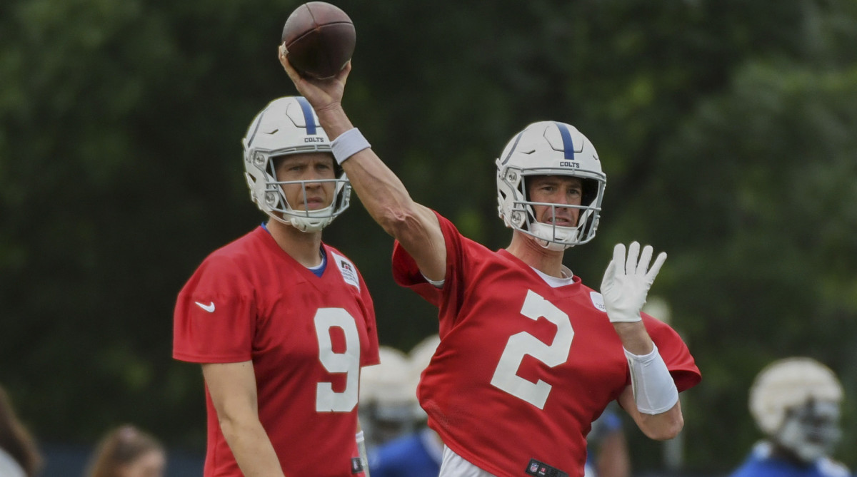 Matt Ryan throws in Colts minicamp.