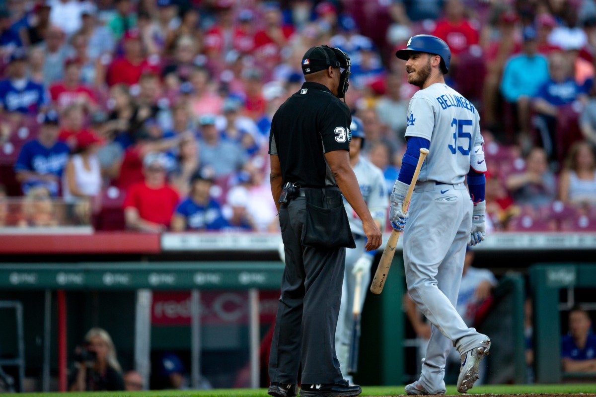 Dodgers Cody Bellinger's Argument with Umpire Sets Ablaze