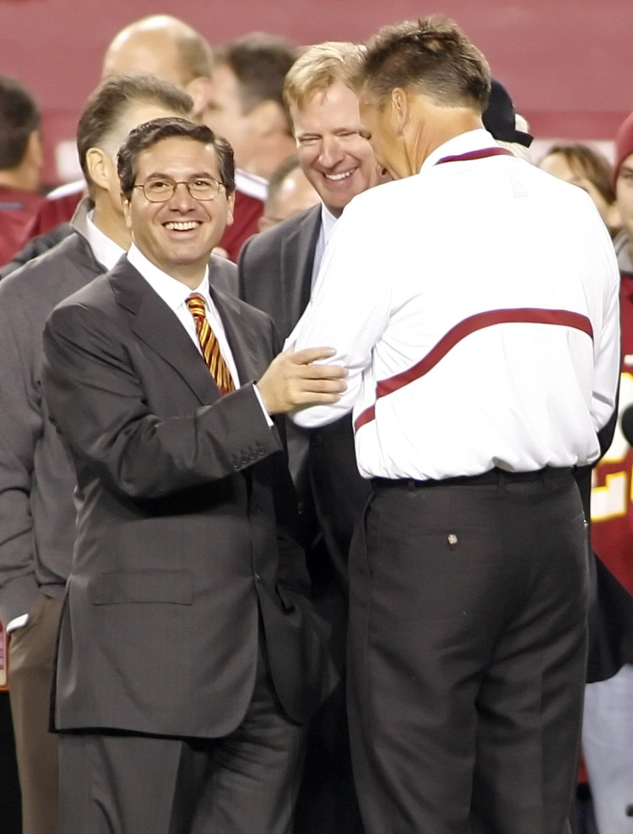 Daniel Snyder and Roger Goodell together in 2008. 
