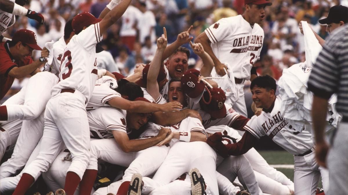 This year's Sooner baseball team hopes to recreate the 1994 squad's Omaha dogpile.
