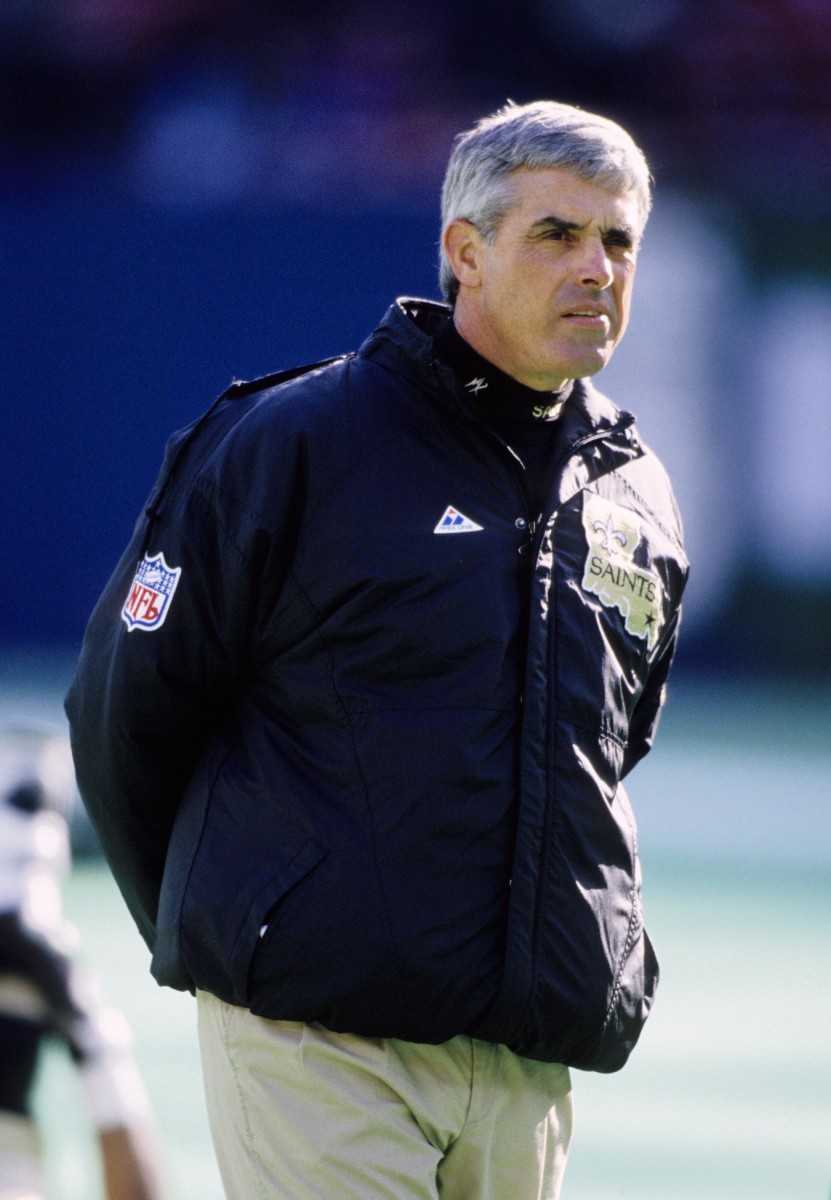 Dec 26, 1992; New Orleans Saints head coach Jim Mora on the sideline against the New York Jets. FILE PHOTO; Credit: USA TODAY Sports