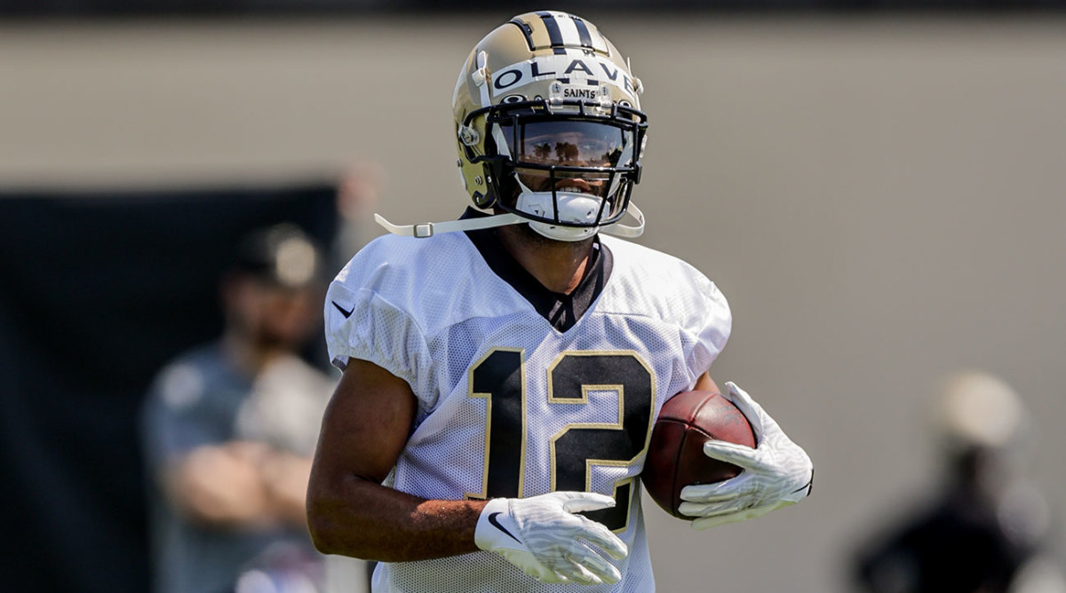 Chris Olave at Saints rookie camp