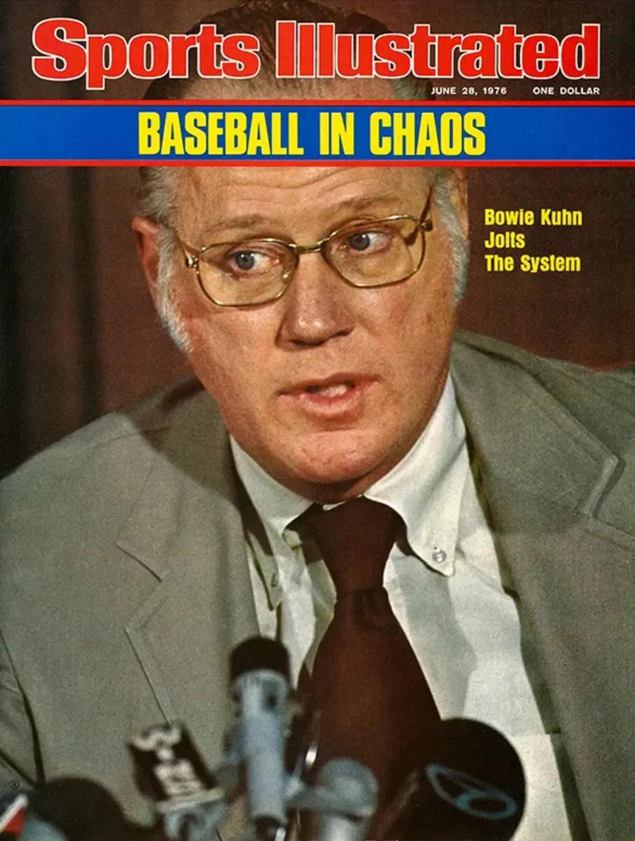MLB commissioner Bowie Kuhn on the cover of Sports Illustrated in 1976