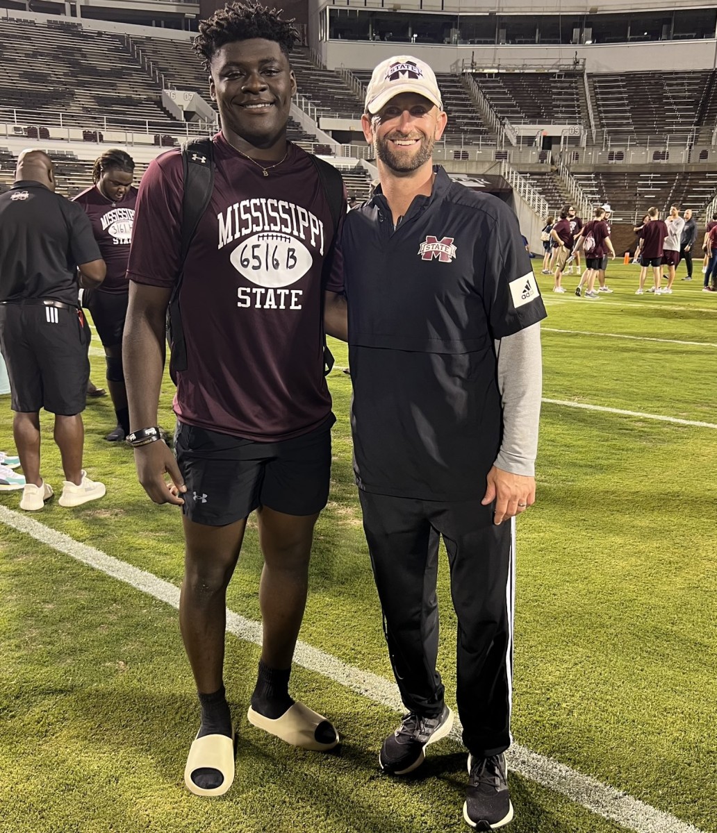 Bradley Shaw, who has a UW offer, tours Mississippi State.
