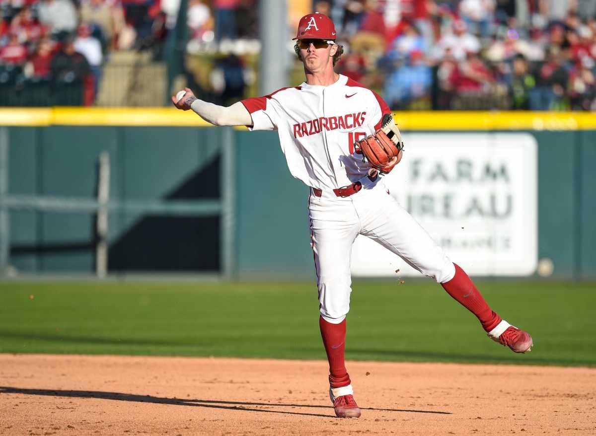 Casey Martin with the Razorbacks in 2020.