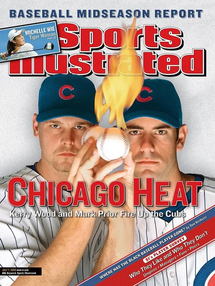 Kerry Wood and Mark Prior on the cover of Sports Illustrated in 2003