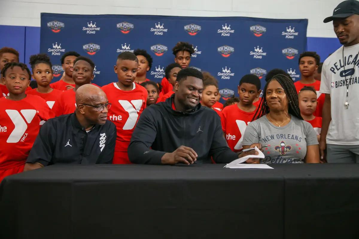 Zion Signing His Contract